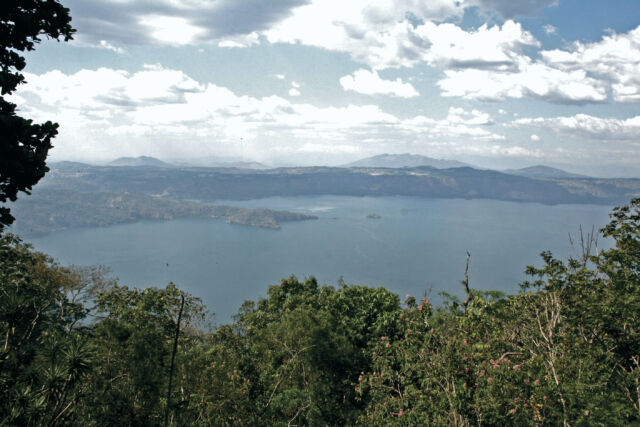 This scenic lake is the caldera of Ilopango, which last erupted in the 1800s.