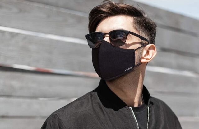 Kenneth Cole's cotton face masks have six layers with a multi-layer non-woven filter in the middle, checking all the boxes (and then some) for an excellent fabric mask.