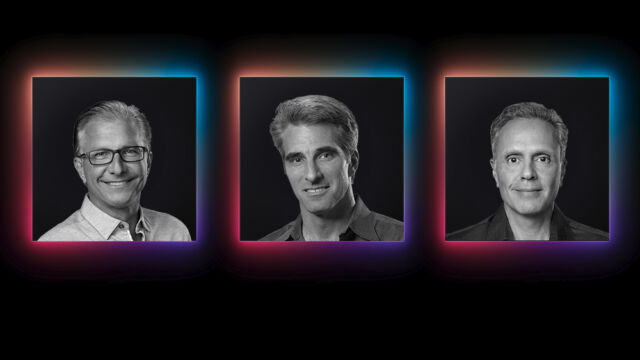 Our virtual sitdown included: Greg “Joz” Joswiak (Senior Vice President, Worldwide Marketing), Craig Federighi (Senior Vice President, Software Engineering), and Johny Srouji (Senior Vice President, Hardware Technologies)