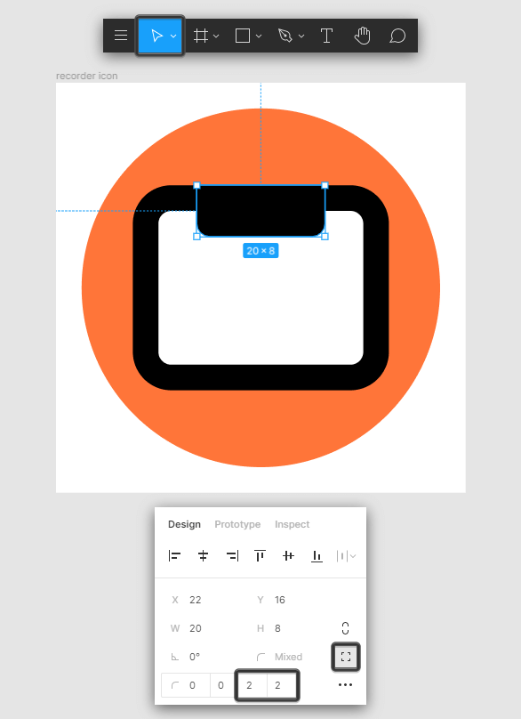 rounded corners