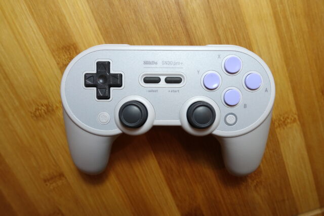 8Bitdo's SN30 Pro+ controller.