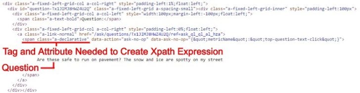 Determine the XPath