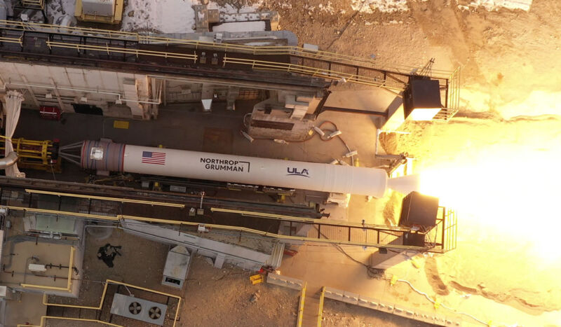 Northrop Grumman conducted a validation test of its GEM 63XL rocket motor on Jan. 21 at its Promontory, Utah, facility.