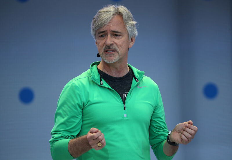 Waymo CEO John Krafcik speaks in 2018.