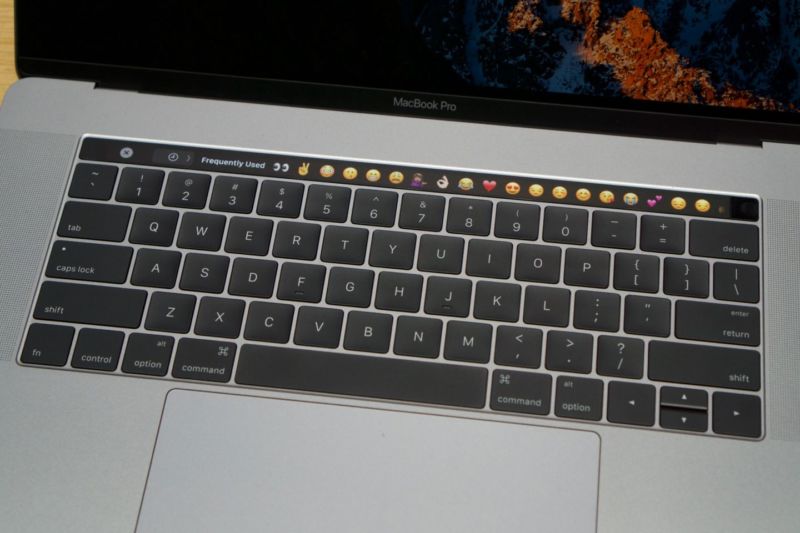 A MacBook Pro keyboard