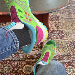 <em>The sneakers are bold, colorful, and more than a little garish.</em>“></noscript> </a> <span class=