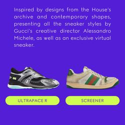 <em>The virtual sneakers are available in the “Gucci Sneaker Garage” section of the fashion house’s app.</em>“></noscript> </a> <span class=