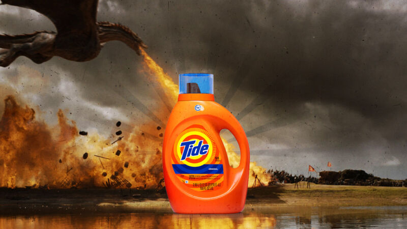 Get the toughest soot stains out of your jerkin with Tide!