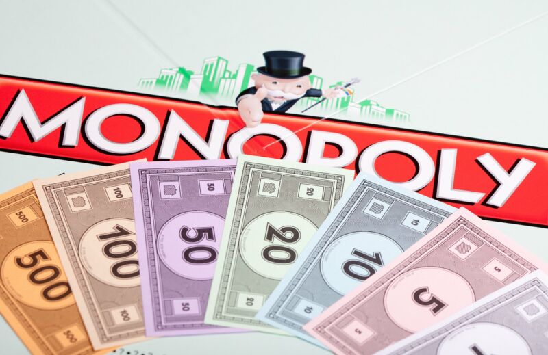 Monopoly board game.