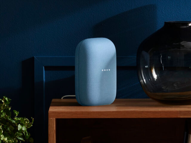 The Google Nest Audio smart speaker.