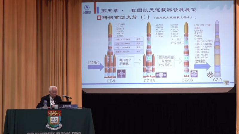 During a presentation on Thursday, a Chinese space official showcased a new design for the Long March 9 that, umm, resembles a Super Heavy booster.