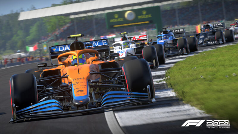 This year's installment of the official Formula 1 game, <em>F1 2021</em>, arrives on PCs and consoles on July 16.”><figcaption class=