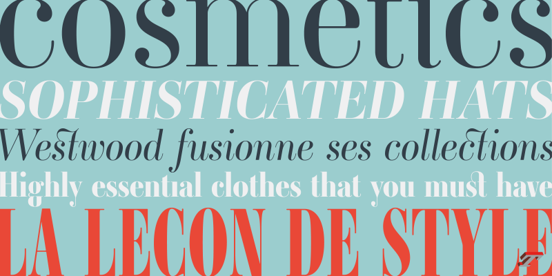 Ambroise font family, a classic Didone from Typofonderie