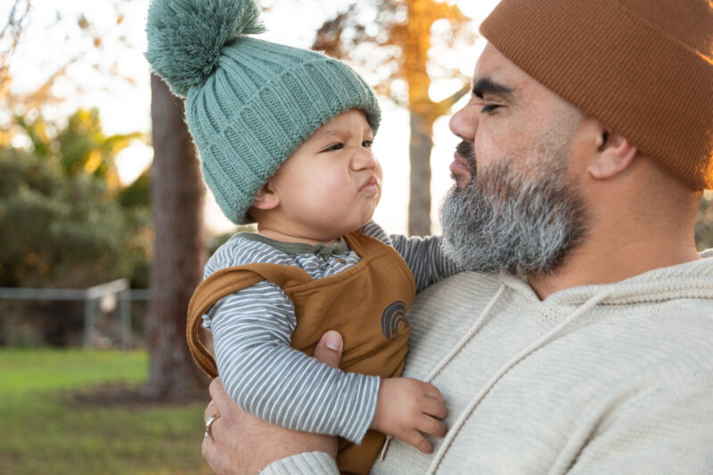 The "bearded hipster dad," as documented by Getty Images, is a particularly unique creature in the larger animal kingdom. (Well, technically, all human dads are.)