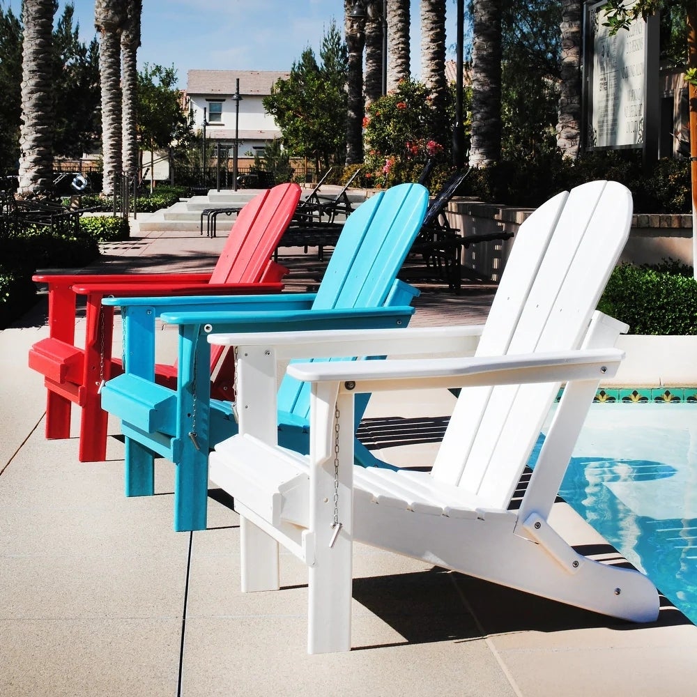 Best Resin Adirondack Chair: Laguna Outdoor Poly Folding Patio Adirondack Chair ($175)