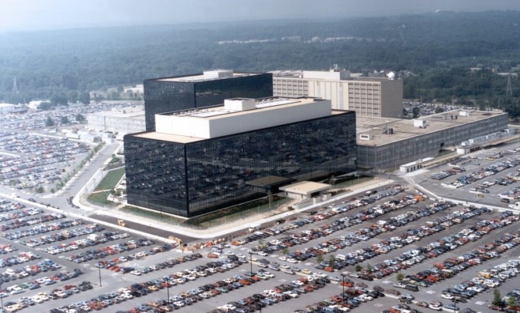 An aerial view of the NSA.