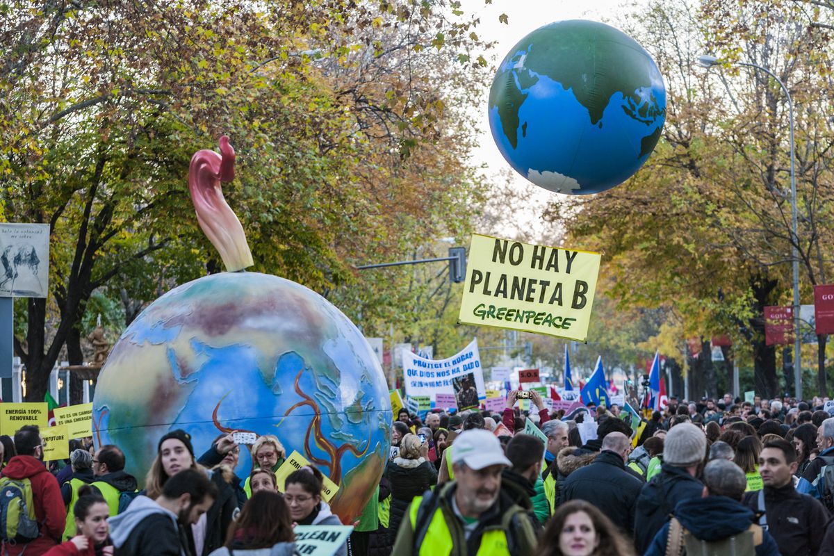 Demonstration for the Climate Change during the COP25 in Madrid