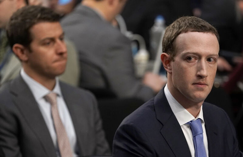 Facebook CEO Mark Zuckerberg testifies before a combined Senate Judiciary and Commerce committee hearing in the Hart Senate Office Building on Capitol Hill April 10, 2018 in Washington, DC. Zuckerberg, 33, was called to testify after it was reported that millions of Facebook users had their personal information harvested by Cambridge Analytica.