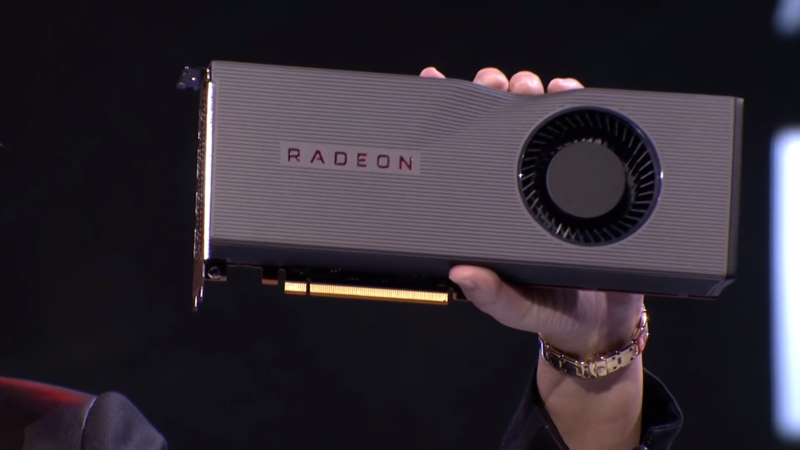 Slides of the AMD Radeon RX 5700 series