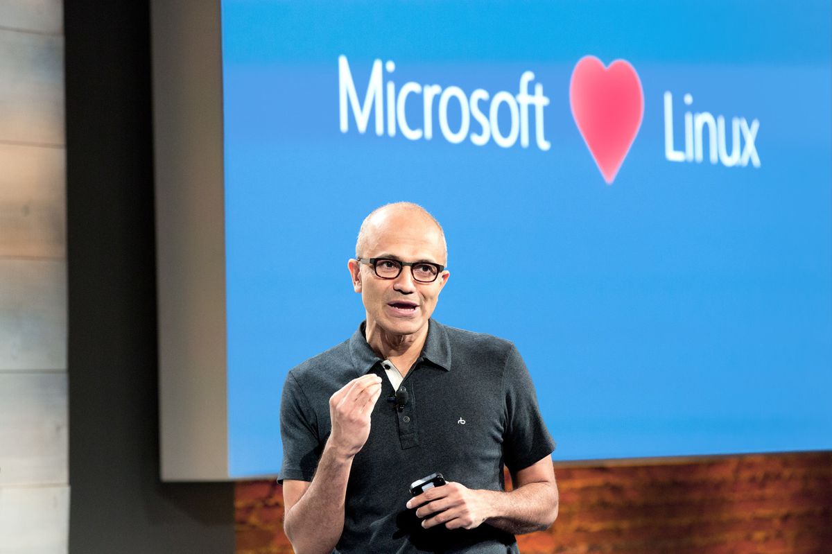 Satya Nadella loves Linux