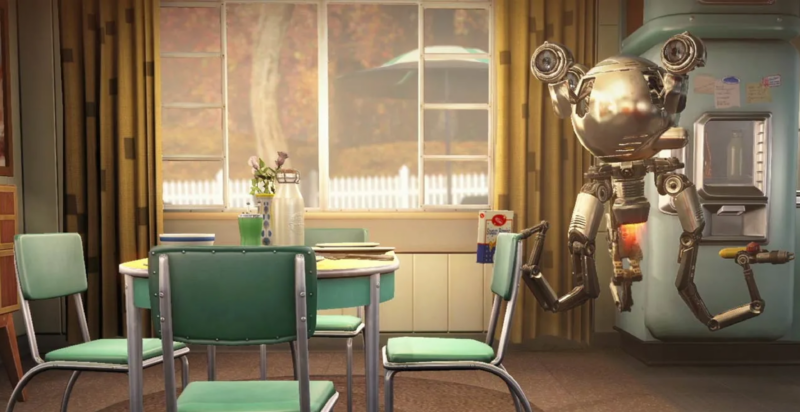 A screenshot from <em>Fallout 4</em>, the most recent main entry in the game franchise.”><figcaption class=