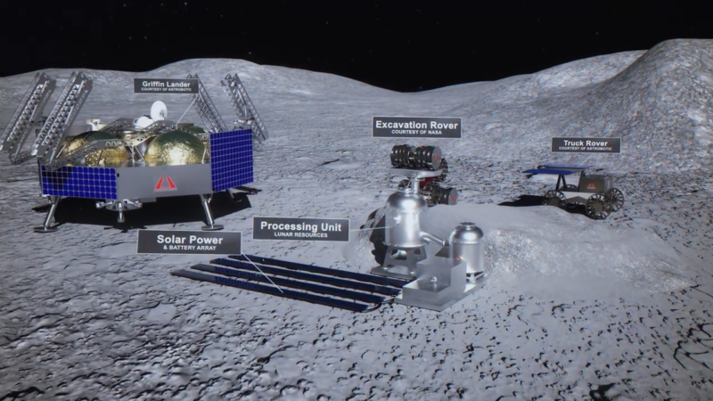 If all goes well, this is how Lunar Resources' extractor could appear on the lunar surface in a few years.