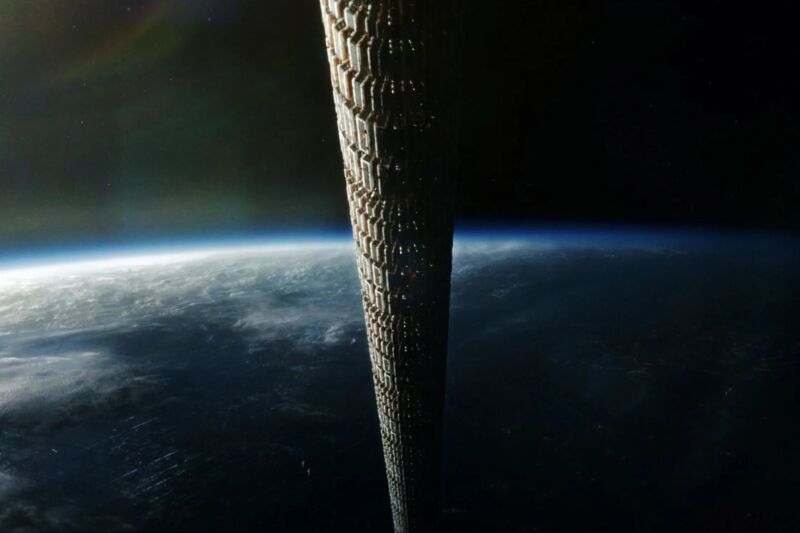 What happens if a space elevator breaks