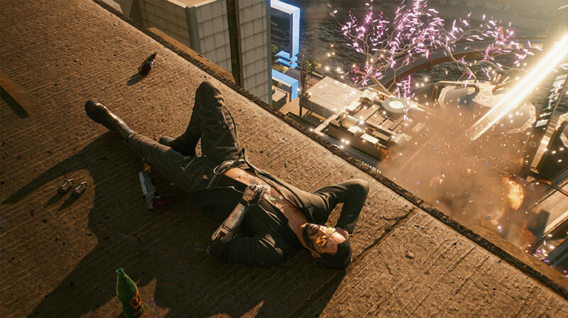 Virtual Keanu Reeves rests on his laurels after the latest <Em>Cyberpunk 2077</em> patch. But should he get up and do more before relaxing? We look into it.”><figcaption class=