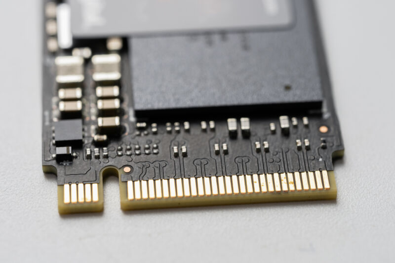 Close up of SSD NVMe M.2 2280 Solid State Drive