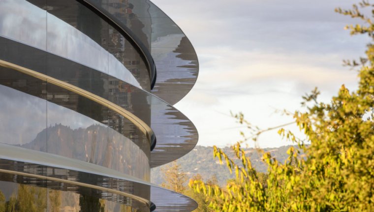 A building at Apple Park, the company's Cupertino, California, HQ.