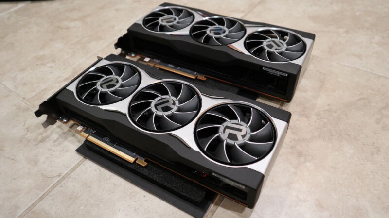 AMD's Radeon RX 6800 and 6800 XT.