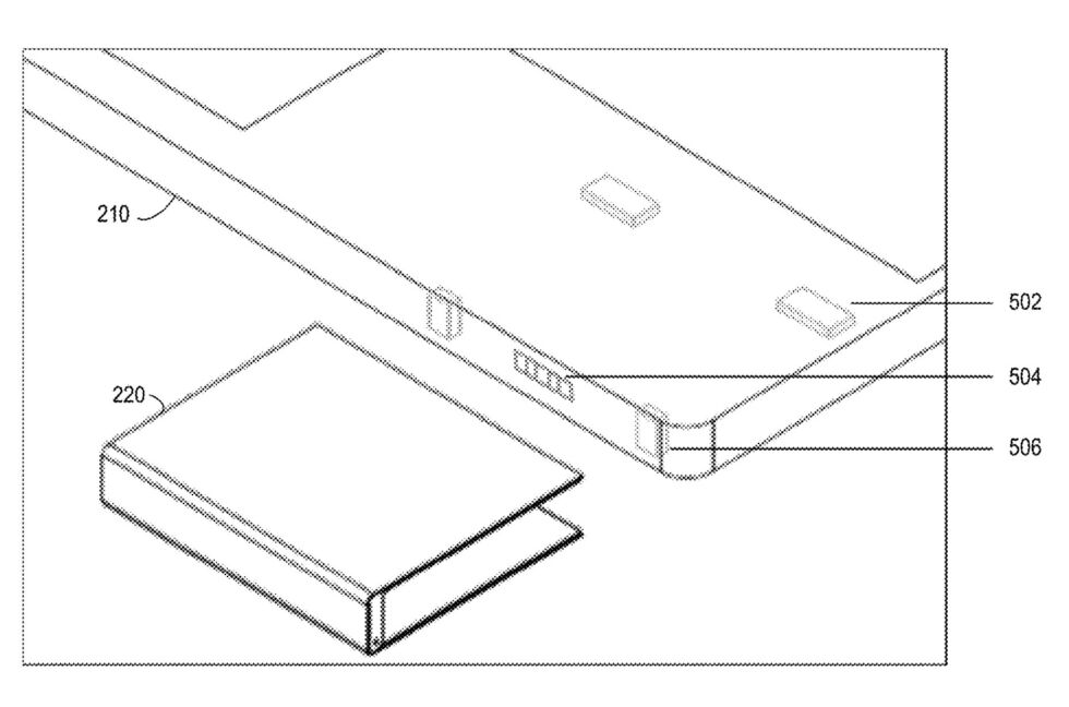 The clip would attach to the computer, giving it the ability to wirelessly charge other devices. 