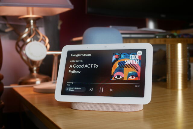 Google's second-generation Nest Hub smart display.