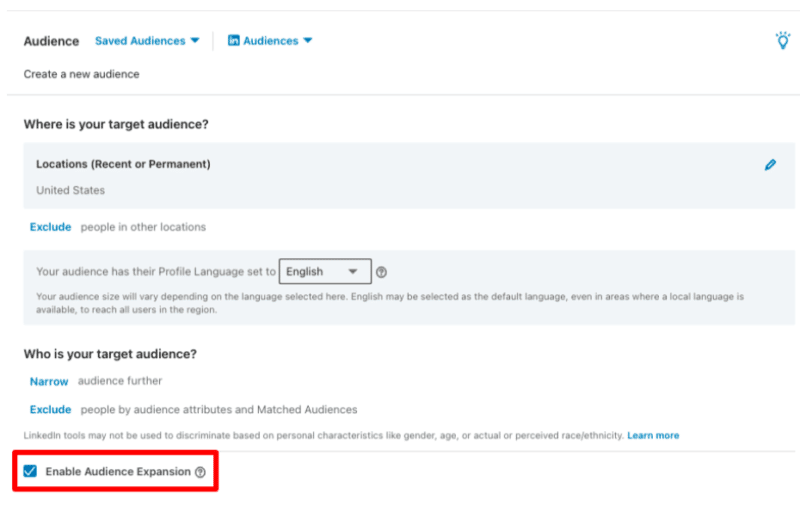 LinkedIn audience expansion