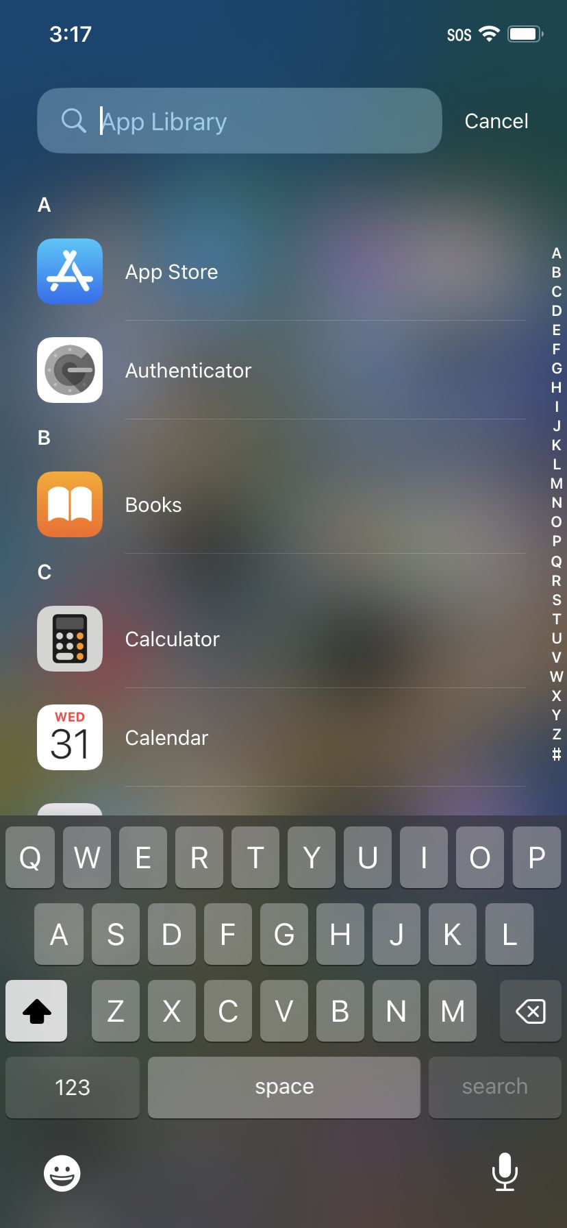 app library search