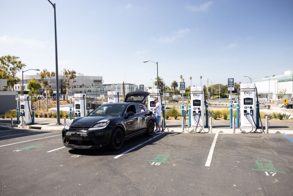 Porsche's mules have even spent time on US roads and plugged into US chargers.