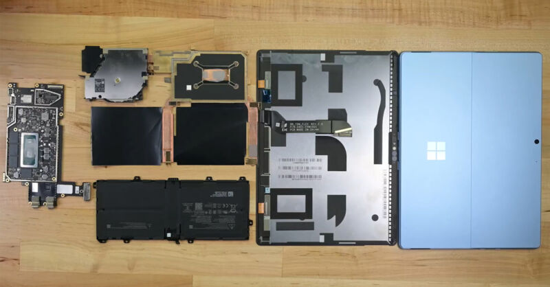 Surface Pro 9 teardown reveals modular parts, Microsoft’s 2023 repair plans