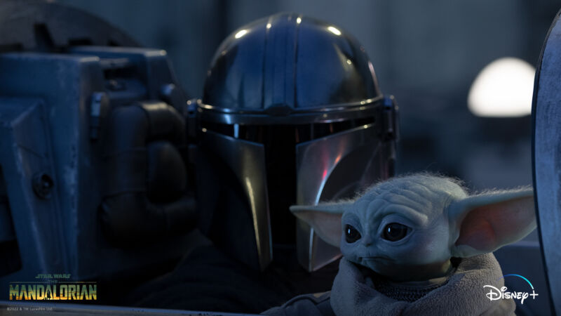 A promotional image for the third season of <em>The Mandalorian</em>.”><figcaption class=