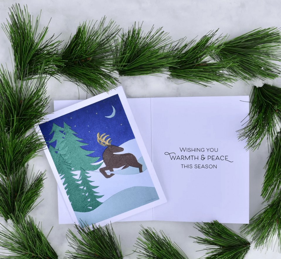 A holiday notecard