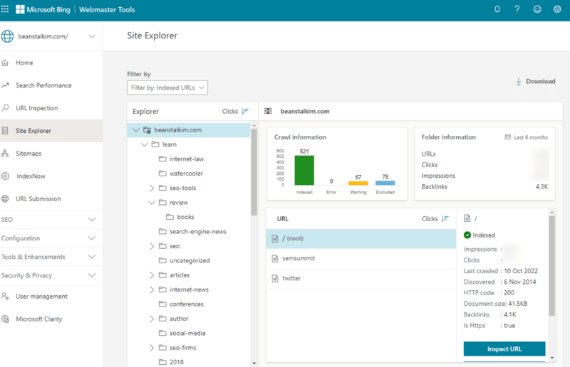 Bing Webmaster Tools