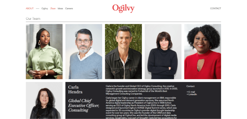 Ogilvy About Us page