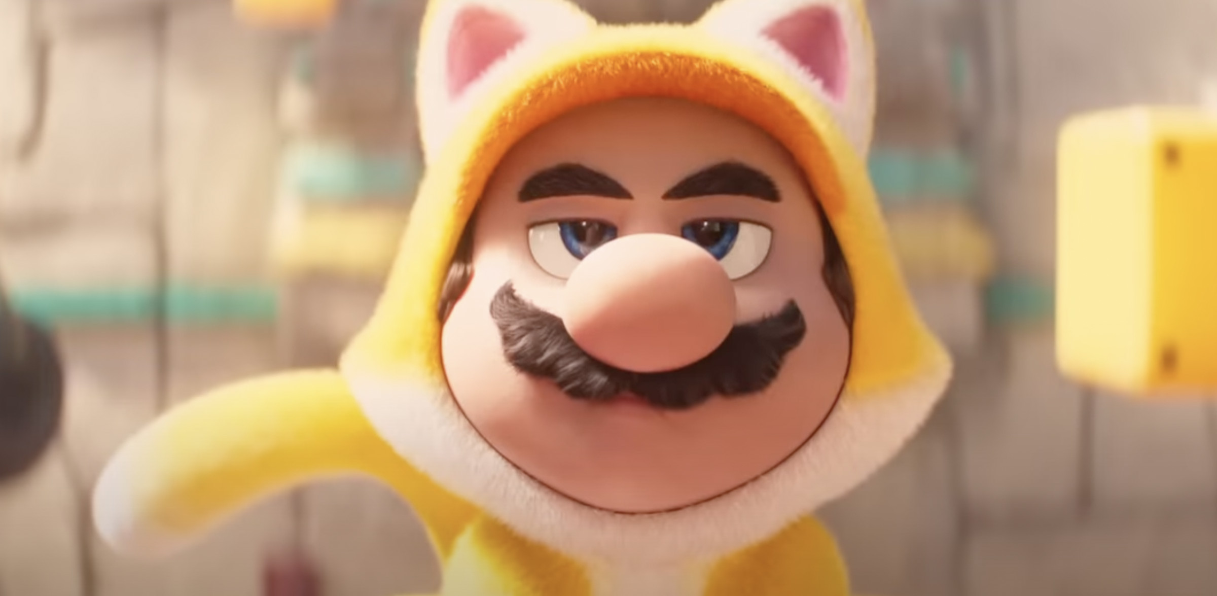 Cat Mario in the Super Mario Bros. Movie