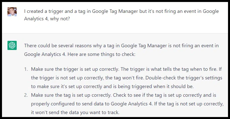 ChatGPT platform troubleshooting