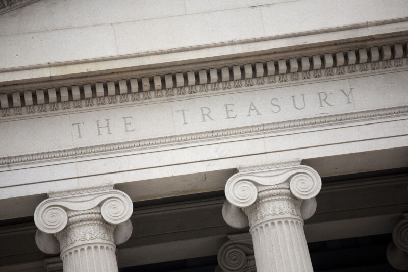 US Treasury Building. Washington DC