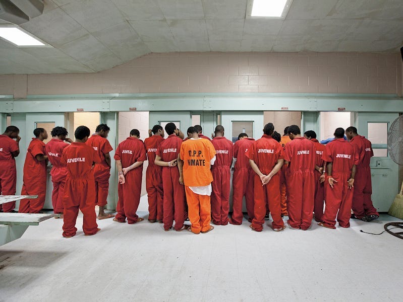 group of juvenile inmates