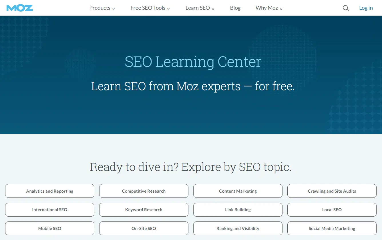 Moz resource center