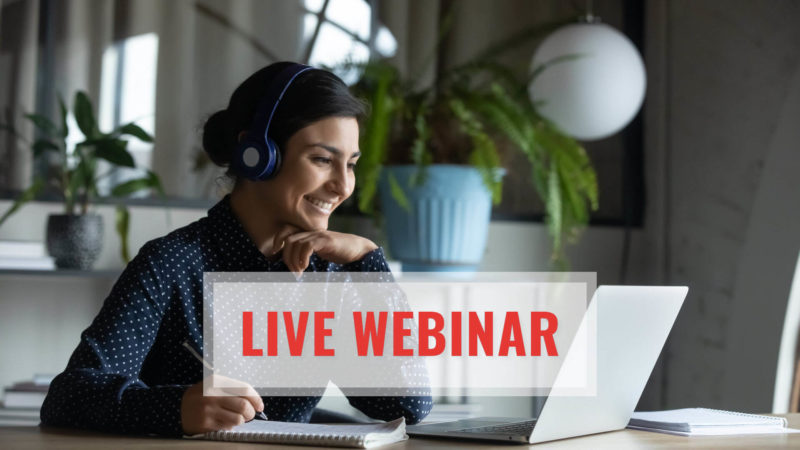 Live Webinar Woman Laptop Red Text 800x450