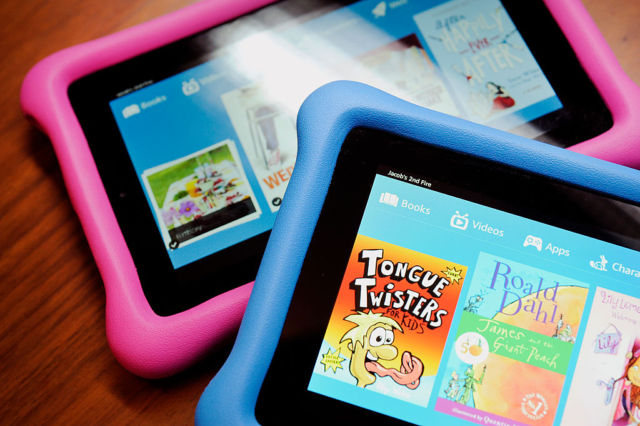 Amazon Kids Fire Edition tablet computers in 2015. 