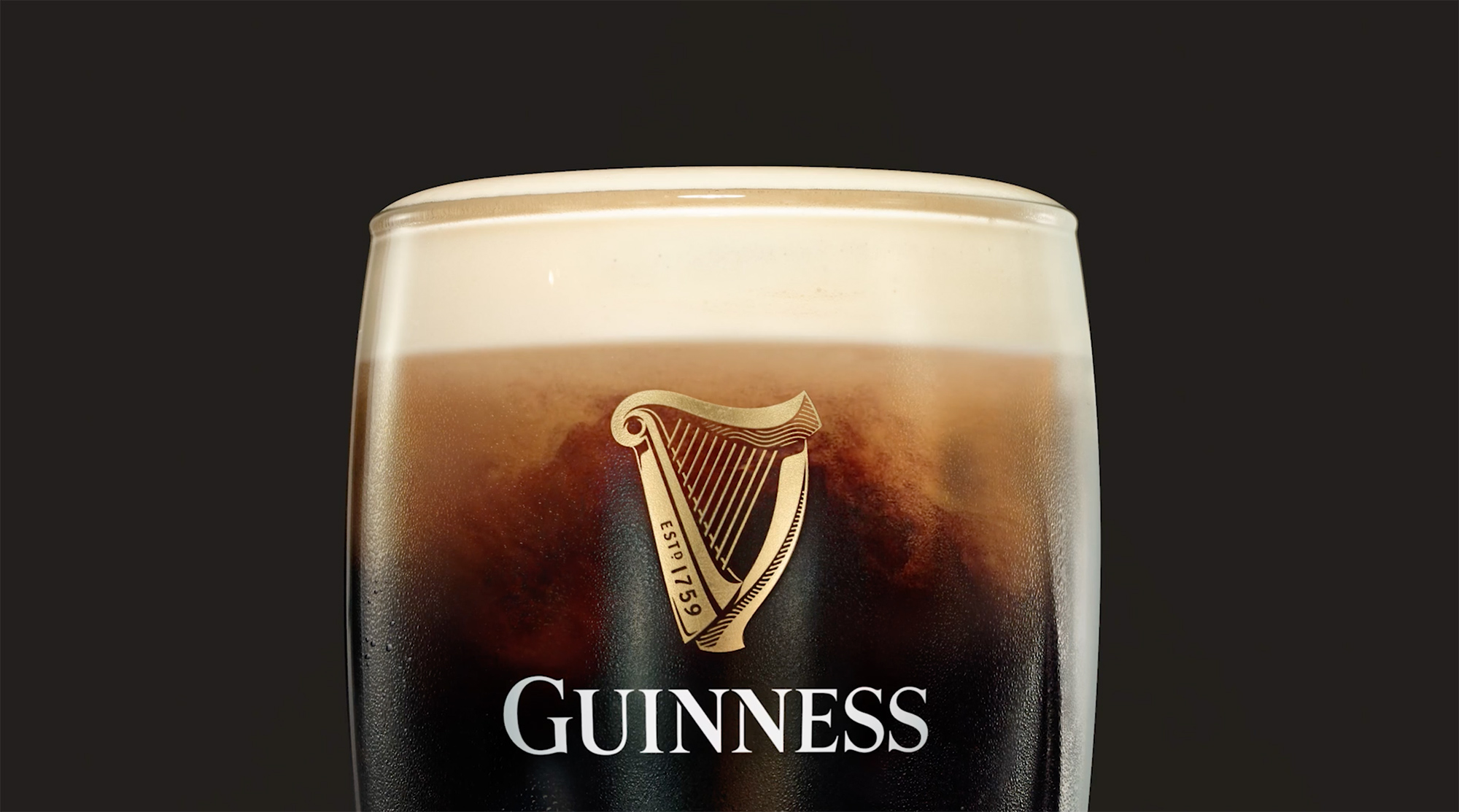 Guinness pint glass