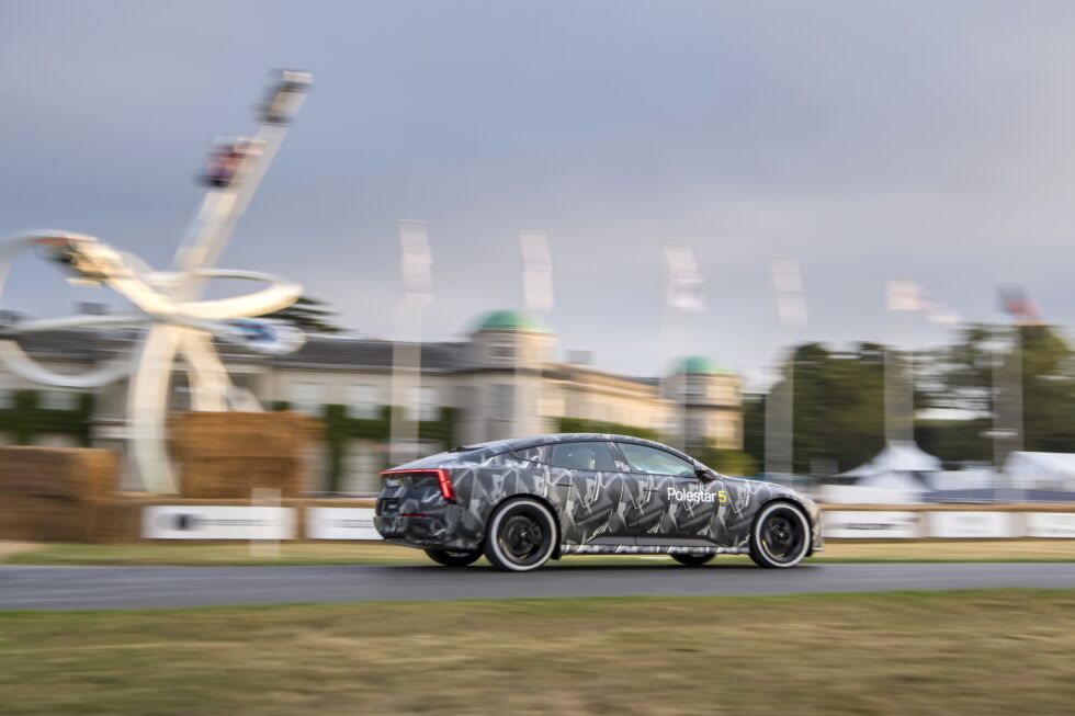 Polestar demoed a Polestar 5 at this year's Goodwood Festival of Speed.